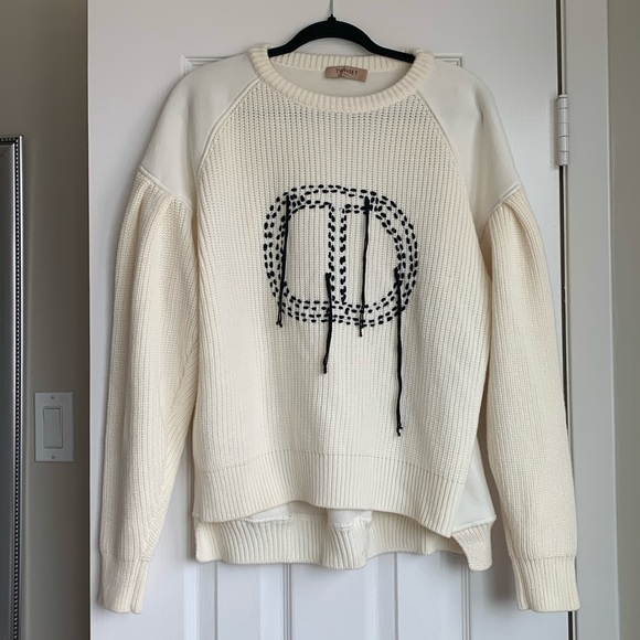 Twinset Contrast Stitch Knit/Fleece Top - Picture 3 of 12